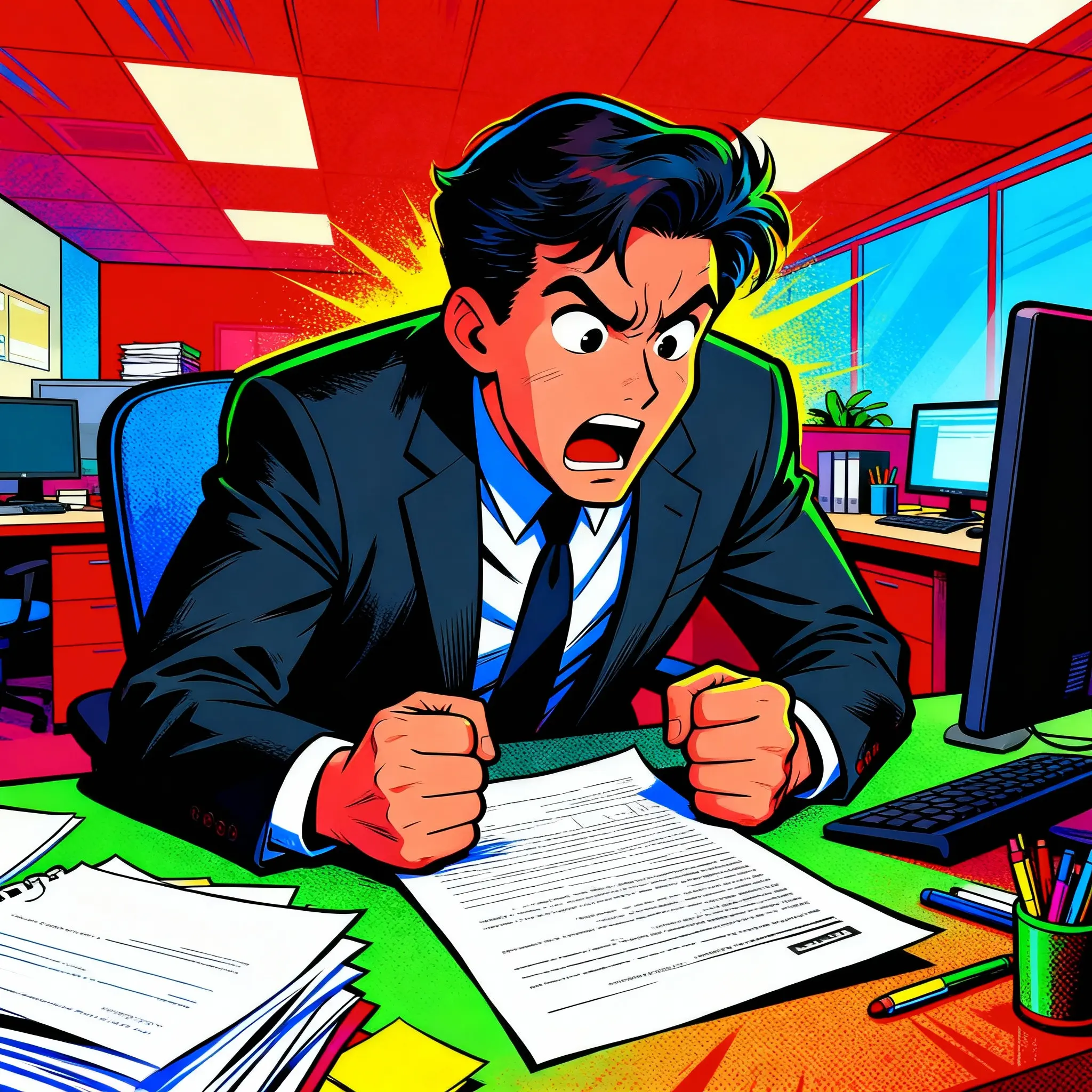 Document Frustration Illustration