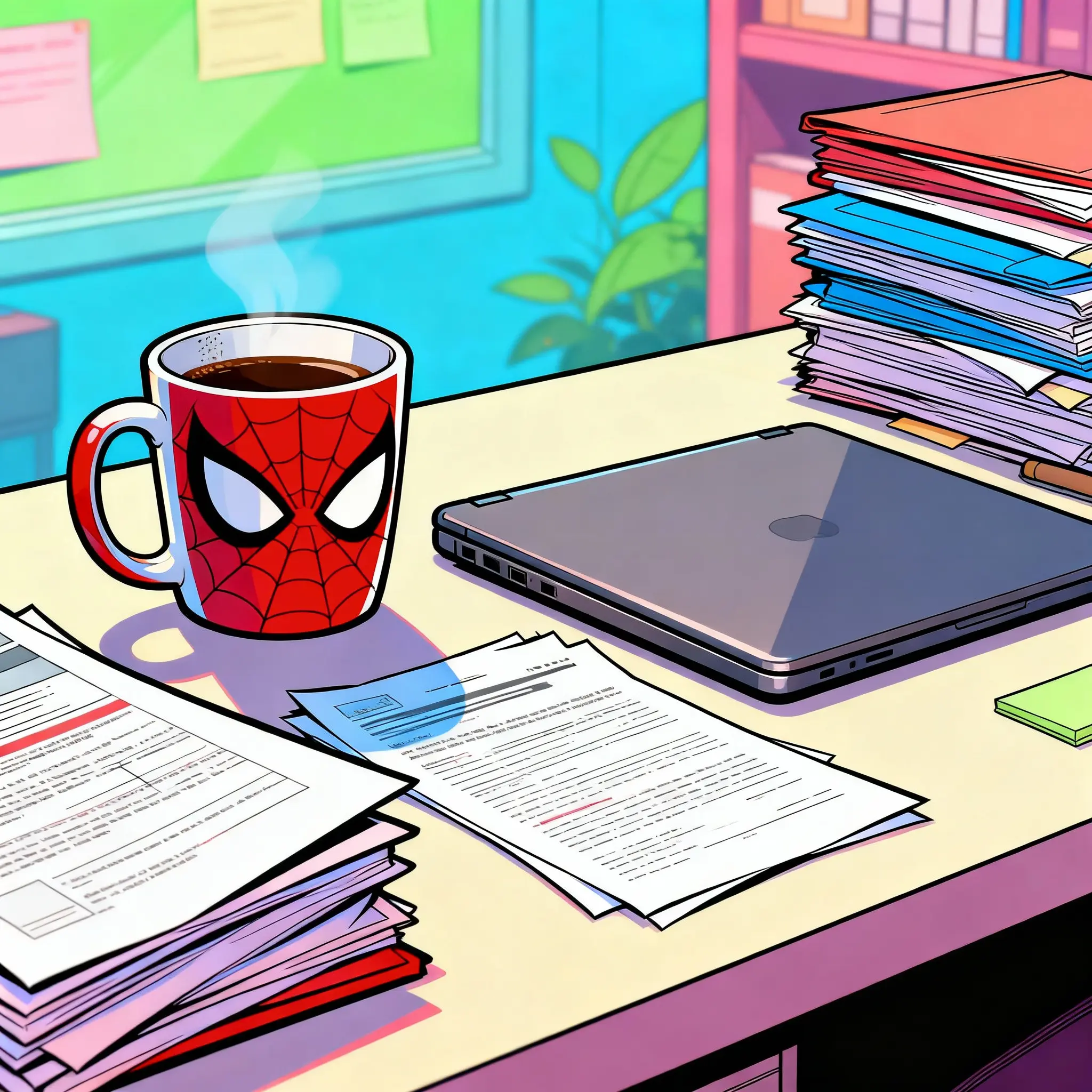 Ordered Desks Illustration