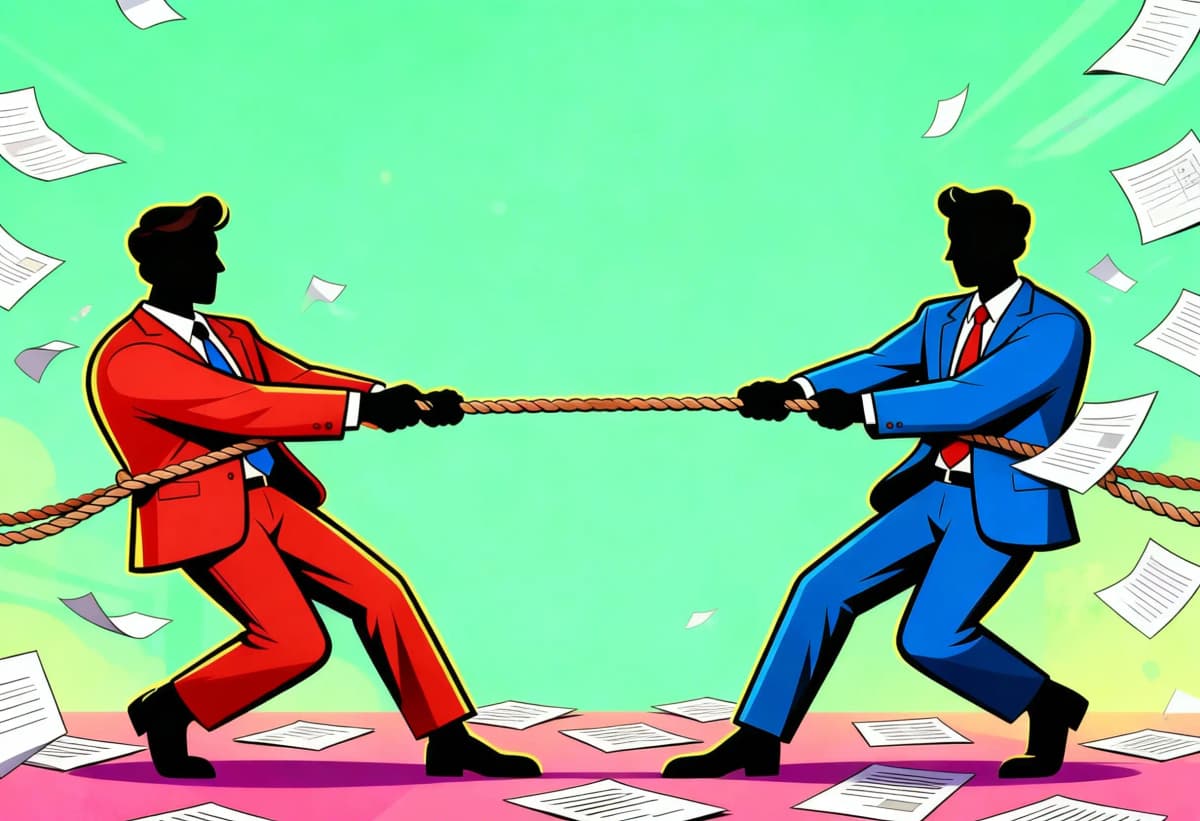 Hero Tug of War Illustration